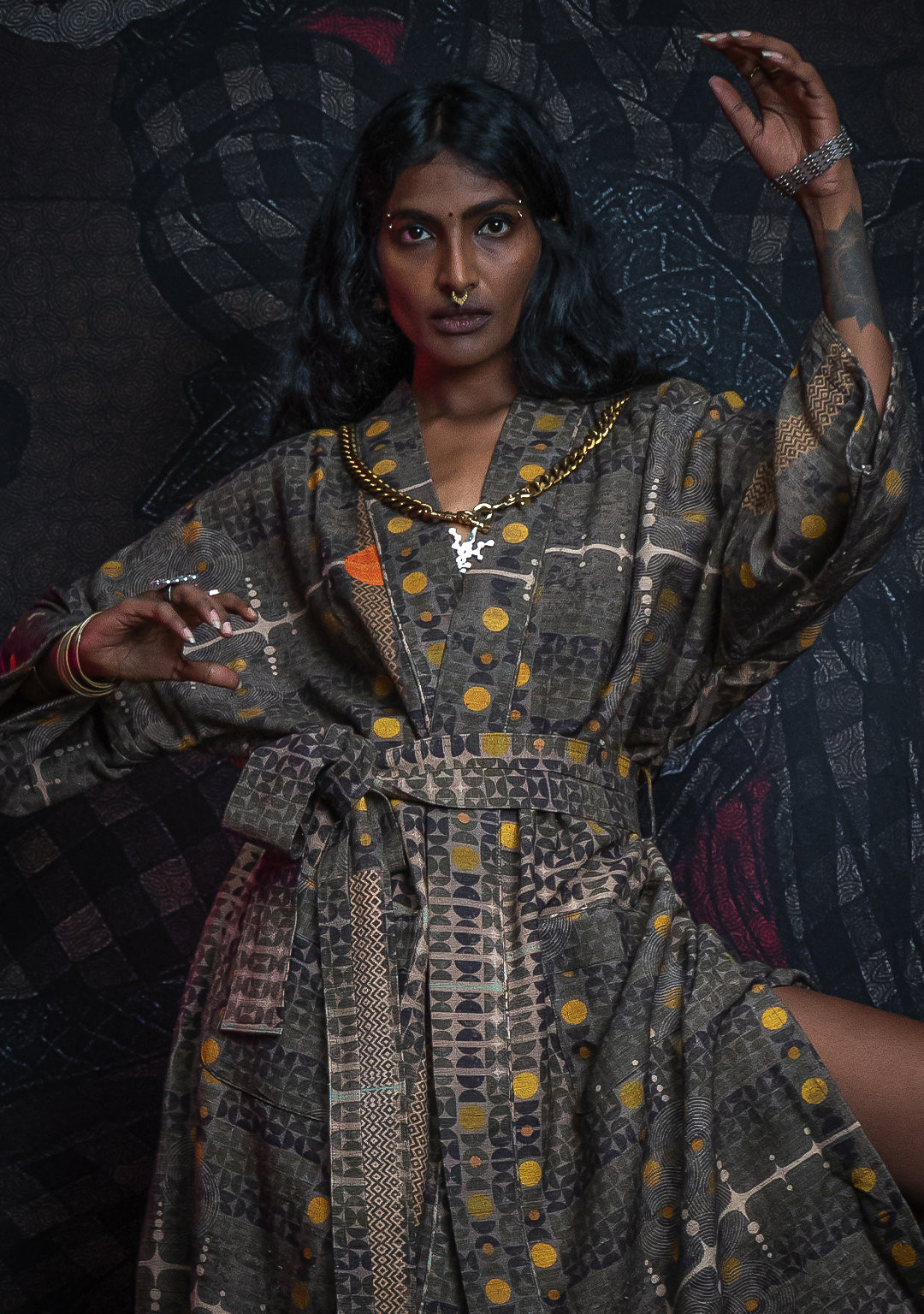 Classic Kimono / Raw Stripes - KINGCACAO